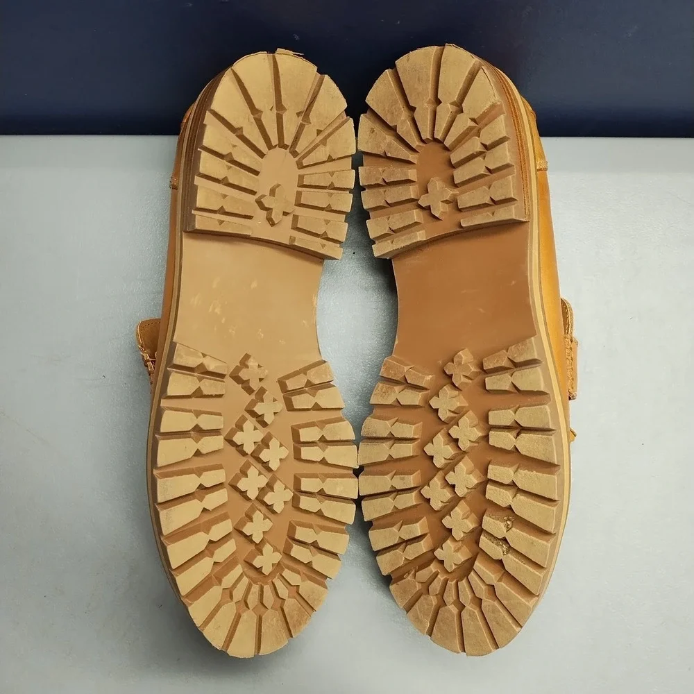 Steve Madden‎ Minka Loafers Womens Size 8.5M Brown Leather Kiltie Tassel Slip On